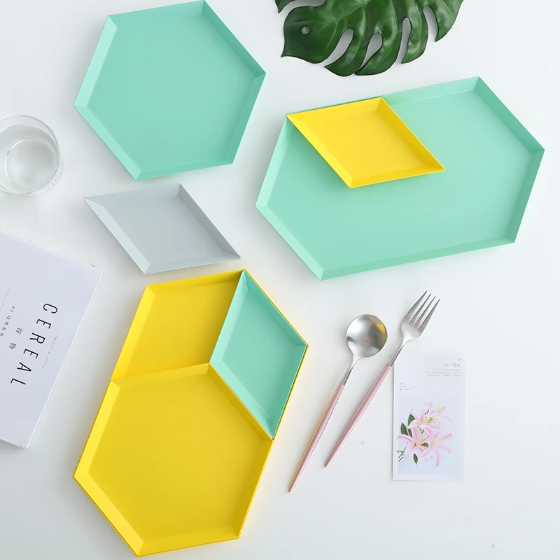 Nordic Polygon Desktop Combination Storage Tray Jewelry Cake Geometric Diamond Hexagonal Tea Fruit Tray Kitchen Organization
Nordic Polygon Desktop Combination Storage Tray Jewelry Cake Geometric Diamond Hexagonal Tea Fruit Tray Kitchen Organization