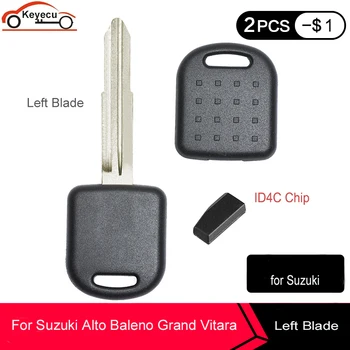KEYECU Replacement Transponder Car Key Fob With Chip ID4C for Suzuki Alto Baleno Grand Vitara Left Blade
KEYECU Replacement Transponder Car Key Fob With Chip ID4C for Suzuki Alto Baleno Grand Vitara Left Blade