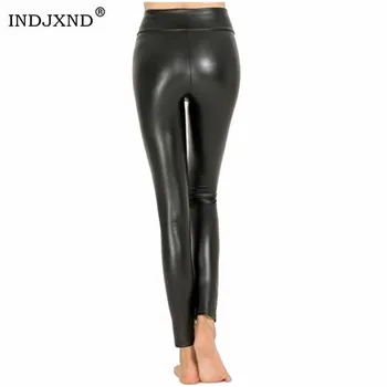 INDJXND Legging Dropshipping Women Hot Sexy Black Wet Look Faux Leather Leggings Slim Shiny Pants Plus Size Leather Leggings
INDJXND Legging Dropshipping Women Hot Sexy Black Wet Look Faux Leather Leggings Slim Shiny Pants Plus Size Leather Leggings