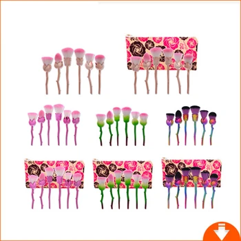 6 Pcs Rose Flower Makeup Brushes Tool Set Cosmetic Powder Eye Shadow Foundation Blush Blending Beauty Make Up Brush Maquiagem
6 Pcs Rose Flower Makeup Brushes Tool Set Cosmetic Powder Eye Shadow Foundation Blush Blending Beauty Make Up Brush Maquiagem