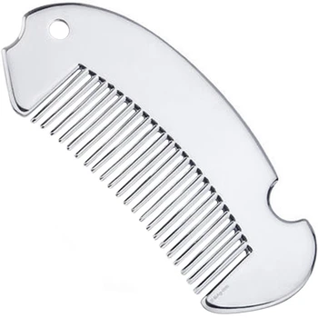 Professional Men's Mustache Comb Anti Static Stainless Steel Comb Can Use Bottle Opener
Professional Men's Mustache Comb Anti Static Stainless Steel Comb Can Use Bottle Opener