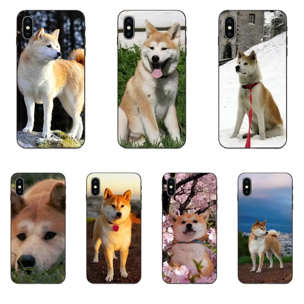TPU Pattern Phone For Huawei Honor 5A 6A 6C 7A 7C 7X 8 8A 8C 8X 9 9X 10 10i 20 Lite Pro Animal Cute Dog Akita Painted | Мобильные