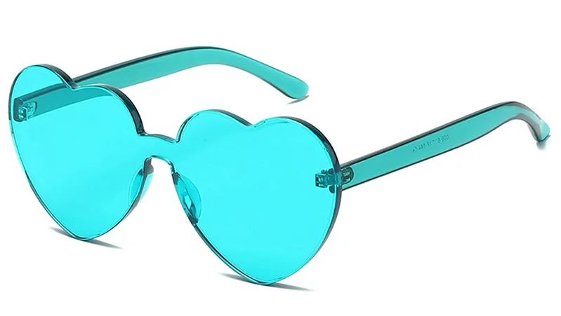 Oversized Herz Sonnenbrille Für Damen Uv Schutz Candy Farben_voghion.com