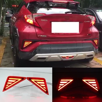 2PCS Multi-functions Car LED Rear Fog Lamp Bumper Light Auto Bulb Brake Light Reflector For Toyota C-HR CHR 2016 2017 2018 2019
2PCS Multi-functions Car LED Rear Fog Lamp Bumper Light Auto Bulb Brake Light Reflector For Toyota C-HR CHR 2016 2017 2018 2019