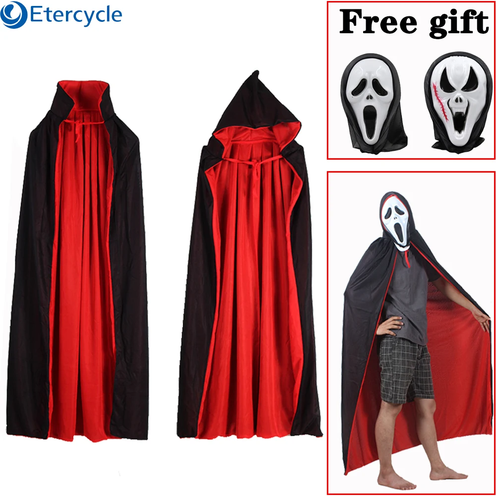 Vampire cloak coat cosplay Free gift Horror mask quality Knitted fabric cloak vampire cosplay Halloween decoration props 
Vampire cloak coat cosplay Free gift Horror mask quality Knitted fabric cloak vampire cosplay Halloween decoration props