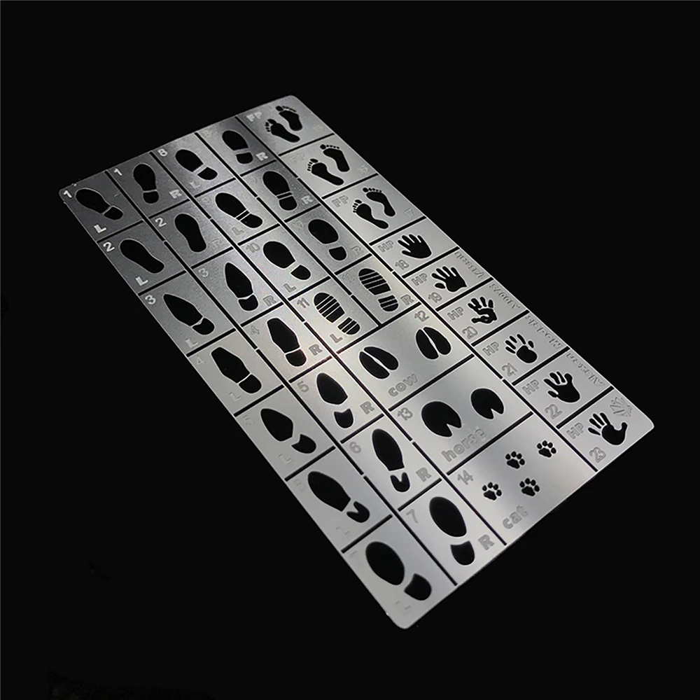 1/35 General Use Footprint Handprint Stencil for Alexen AJ0075 RC Tank Model Scene Details Up Tools
1/35 General Use Footprint Handprint Stencil for Alexen AJ0075 RC Tank Model Scene Details Up Tools