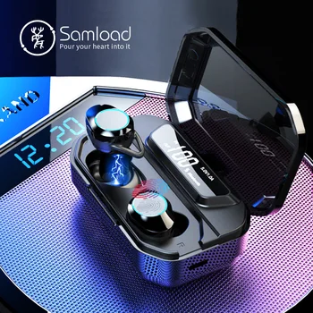 Samload Wireless Headphones Bluetooth 5.0 Earbud 3D Stereo Sound Headphones IPX6 7 with 3000mAh Charging Box For Xiaomi iPhone X
Samload Wireless Headphones Bluetooth 5.0 Earbud 3D Stereo Sound Headphones IPX6 7 with 3000mAh Charging Box For Xiaomi iPhone X
