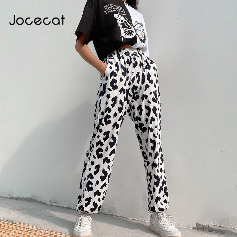 Animal Cow Print Baggy Women Jogger Sweatpants Casual Elastic High Waist Trousers Femme Hip Hop Streetwear Harem Pants
Animal Cow Print Baggy Women Jogger Sweatpants Casual Elastic High Waist Trousers Femme Hip Hop Streetwear Harem Pants