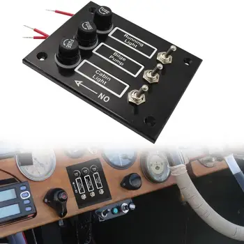 3 Way Bakelite Toggle Car Switch Panel with Fuses DC 12V 15A for Marine Caravan RV Yachts
3 Way Bakelite Toggle Car Switch Panel with Fuses DC 12V 15A for Marine Caravan RV Yachts