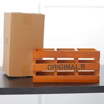 Wooden Desktop Storage Box Three-Grid Pen Holder Multi-Function Debris Container Cosmetics Stationery Receiving Boxes Decor Gift
Wooden Desktop Storage Box Three-Grid Pen Holder Multi-Function Debris Container Cosmetics Stationery Receiving Boxes Decor Gift