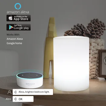 Cylinder WiFi Smart Table Light Mobile APP Control Rechargeable Lamp Works With Alexa Google Home Voice Control RGB LED Light
Cylinder WiFi Smart Table Light Mobile APP Control Rechargeable Lamp Works With Alexa Google Home Voice Control RGB LED Light