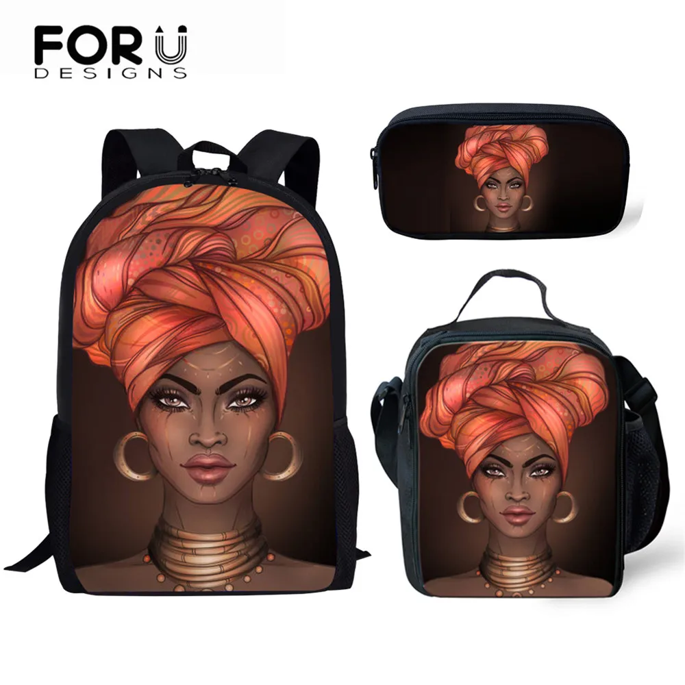Фото Комплект школьных сумок FORUDESIGNS для девочек-подростков черные королевские