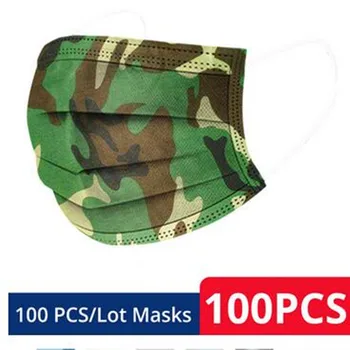 100pcs Camouflage Face Mouth Mask Disposable Non Wove 3 Layer Ply Filter Breathable Earloops Adult Masks
100pcs Camouflage Face Mouth Mask Disposable Non Wove 3 Layer Ply Filter Breathable Earloops Adult Masks