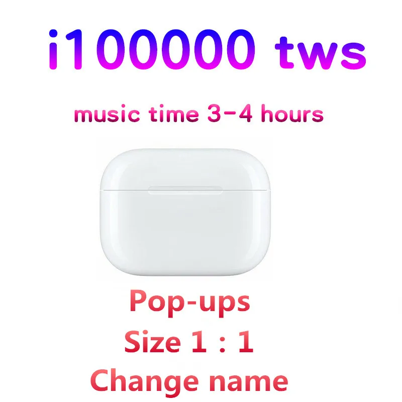 i100000 TWS Change Name Bluetooth Earphones Aire 3 Real 1:1 Squeeze sensor Wireless Popup Earbuds HIFI Stereo PK i9000 tws
i100000 TWS Change Name Bluetooth Earphones Aire 3 Real 1:1 Squeeze sensor Wireless Popup Earbuds HIFI Stereo PK i9000 tws