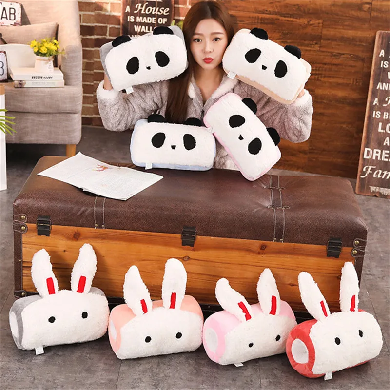New Creative Hand warmer soft pillow Panda Rabbit Plush Toy for children office Plush Cartoon Stuffed Doll
New Creative Hand warmer soft pillow Panda Rabbit Plush Toy for children office Plush Cartoon Stuffed Doll