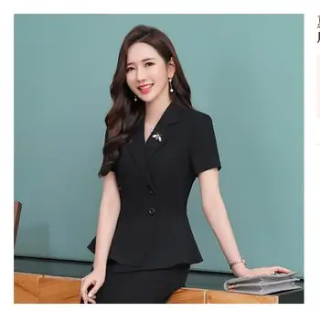 Summer Short Sleeve Individual Professional 2020 Women's Famous Fashion Broadcasting Host Art Examination Topcoat Workwear
Summer Short Sleeve Individual Professional 2020 Women's Famous Fashion Broadcasting Host Art Examination Topcoat Workwear