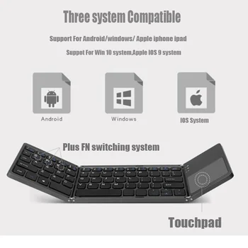 Asunflower Foldable Bluetooth Keyboard With Touchpad Mouse Folding Mini Wireless Keyboard For Android Tablet Apple iPhone iPad
Asunflower Foldable Bluetooth Keyboard With Touchpad Mouse Folding Mini Wireless Keyboard For Android Tablet Apple iPhone iPad