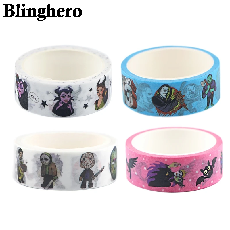 CA755 4 piece/set Horror Killers Washi Tape Set Paper Masking Tape Tapes Stickers Decor Stationery Tape Scrapbooking
CA755 4 piece/set Horror Killers Washi Tape Set Paper Masking Tape Tapes Stickers Decor Stationery Tape Scrapbooking