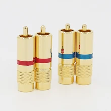 24K Gold plated RCA Connector RCA Plug Audio RCA Cable Audio Connector Soldering Plug
24K Gold plated RCA Connector RCA Plug Audio RCA Cable Audio Connector Soldering Plug