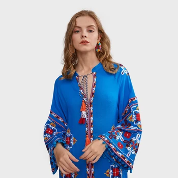 Boho Floral Loose Embroidery Mini Dress Tassel Flare Sleeve Sexy V Neck Vintage Vestido Summer Beach Casual 2020 Women Dresses
Boho Floral Loose Embroidery Mini Dress Tassel Flare Sleeve Sexy V Neck Vintage Vestido Summer Beach Casual 2020 Women Dresses