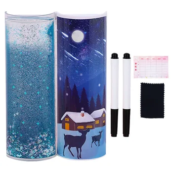 Creative Crystal Quicksand Stationery Box Transparent Cylindrical Pencil Case Multi-Function Portable Practical Organizer
Creative Crystal Quicksand Stationery Box Transparent Cylindrical Pencil Case Multi-Function Portable Practical Organizer
