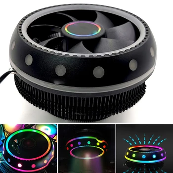 CPU Cooler Desktop Host Mute Universal RGB Color Changing Computer Cooling CPU Fan DQ-Drop
CPU Cooler Desktop Host Mute Universal RGB Color Changing Computer Cooling CPU Fan DQ-Drop