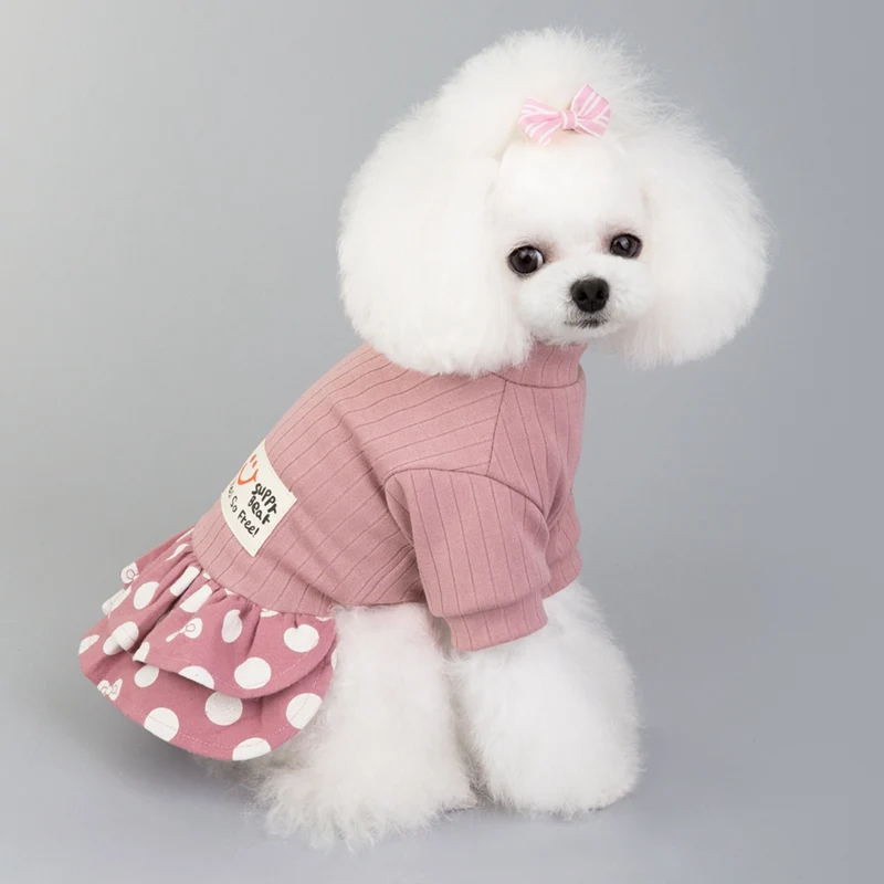 Summer Polka Pet Dog Princess Dress For Small Dogs Half Sleeve T-shirt Puppy Skirt Clothes for Girl Dogs animals pets Apparel
Summer Polka Pet Dog Princess Dress For Small Dogs Half Sleeve T-shirt Puppy Skirt Clothes for Girl Dogs animals pets Apparel