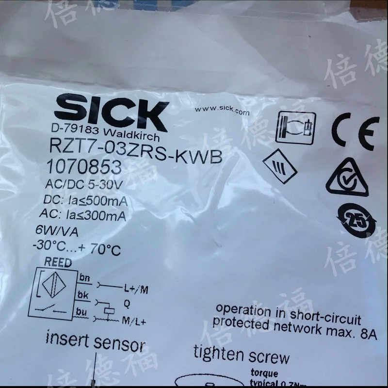 Датчики SICK для T-SLOT цилиндры RZT7-03ZRS-KWB кабель с 3-жильный, 5m 5 V переменного тока/постоянного тока. .. 30 в переменный/постоянный ток
Датчики SICK для T-SLOT цилиндры RZT7-03ZRS-KWB кабель с 3-жильный, 5m 5 V переменного тока/постоянного тока. .. 30 в переменный/постоянный ток