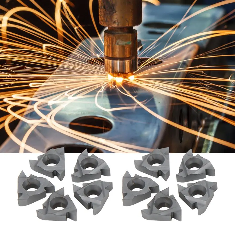 10Pcs CNC Turning Blade Inserts Thread Cutting Lathe Machine For 16ER AG55 Lathe Blade
10Pcs CNC Turning Blade Inserts Thread Cutting Lathe Machine For 16ER AG55 Lathe Blade
