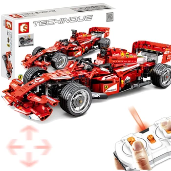 585Pcs 2.4G RC Multichannel Formula Racing Sports Car Building Block MOC Small Particle Construction Building Kit Stem Toy
585Pcs 2.4G RC Multichannel Formula Racing Sports Car Building Block MOC Small Particle Construction Building Kit Stem Toy