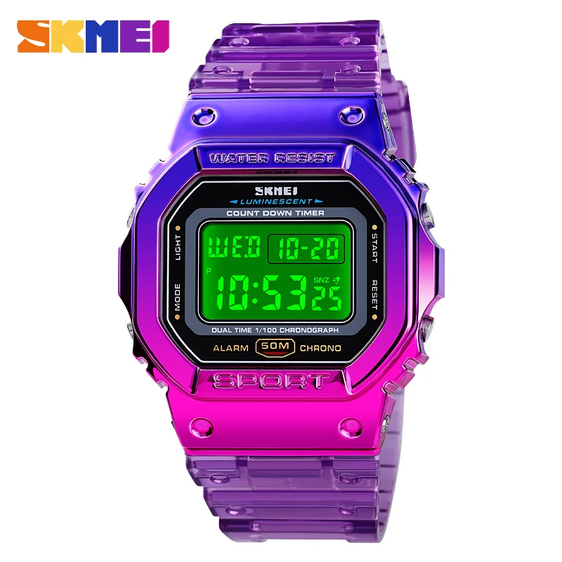 

SKMEI Fashion 50m Waterproof Women Clock Calendar Chronograph Ladies Female Wristwatches Digital reloj hombr Montre Femme 1622