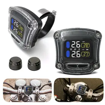 Motorcycle Tire Pressure Monitoring System Temp Waterproof Handlebar LCD Display Motorcycle Tire Pressure Detector
Motorcycle Tire Pressure Monitoring System Temp Waterproof Handlebar LCD Display Motorcycle Tire Pressure Detector