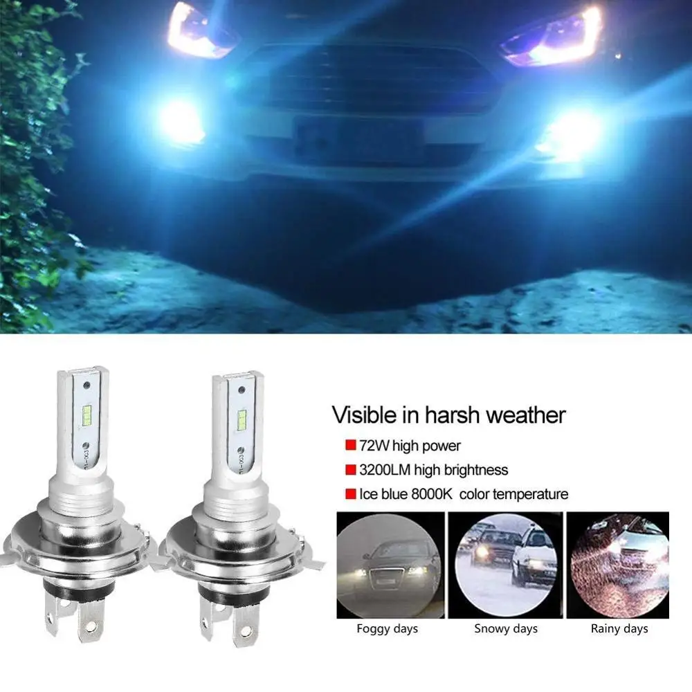 2pcs Super Bright No Error Led Fog Lamps H4 H7 Led Auto Driving Canbus Fog Car Headlight Lights For High Beam Low Beam
2pcs Super Bright No Error Led Fog Lamps H4 H7 Led Auto Driving Canbus Fog Car Headlight Lights For High Beam Low Beam