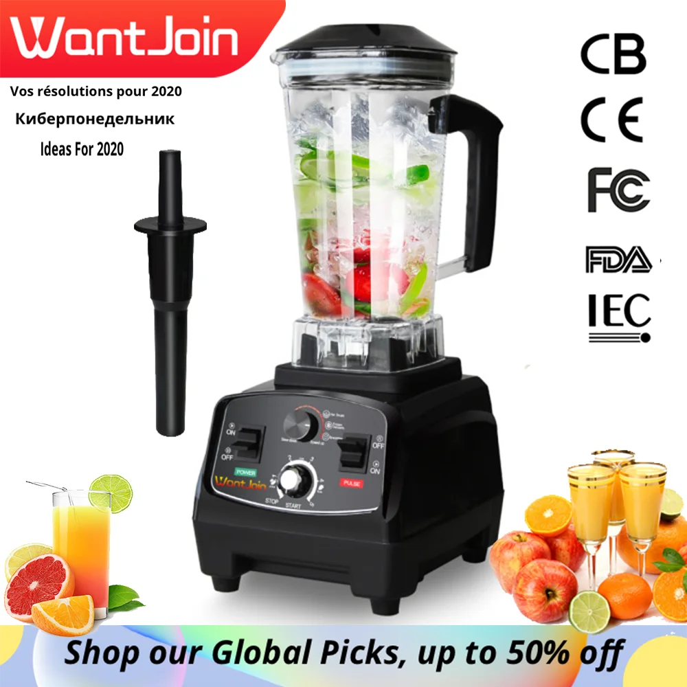 WantJoin Heavy Duty Automatic Grade Timer Blender Mixer Fruit Juicer Machine Milk Shake CE Food Processor Ice Crusher Smoothies
WantJoin Heavy Duty Automatic Grade Timer Blender Mixer Fruit Juicer Machine Milk Shake CE Food Processor Ice Crusher Smoothies