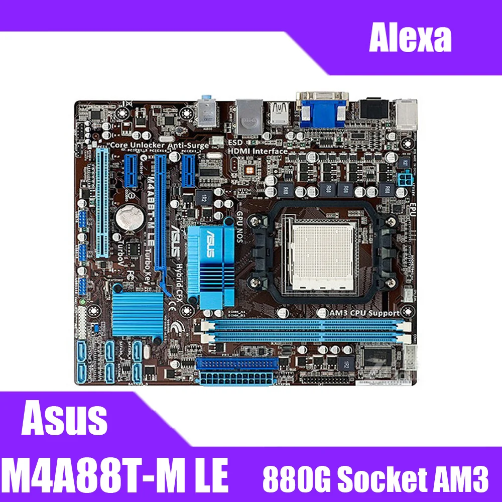 Asus M4A88T-M LE Desktop Motherboard 880G Socket AM3 DDR3 16G For Phenom II/Athlon II/Sempron 100 uATX Original Used Mainboard
Asus M4A88T-M LE Desktop Motherboard 880G Socket AM3 DDR3 16G For Phenom II/Athlon II/Sempron 100 uATX Original Used Mainboard