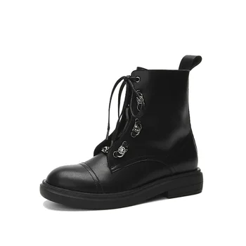 Ankle Boot Woman Platform Shoes Fashion Women's Pocket Boot Lace Up Ladies Ankle Boots Female Combat Runway Buckle Strap 
Ankle Boot Woman Platform Shoes Fashion Women's Pocket Boot Lace Up Ladies Ankle Boots Female Combat Runway Buckle Strap