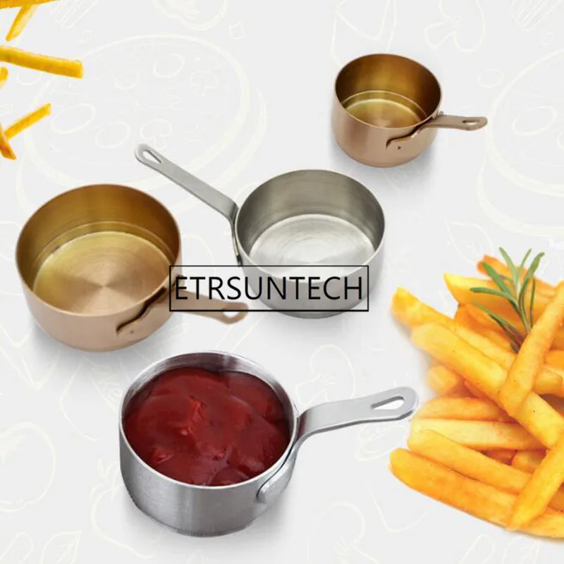 60pcs Multi-functional Taste Dish Coffee Mini Milk Cup Pan Stainless Steel Sauce Vinegar Plate Gravy Boats With Handle
60pcs Multi-functional Taste Dish Coffee Mini Milk Cup Pan Stainless Steel Sauce Vinegar Plate Gravy Boats With Handle