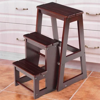Portable Folding Multi-functional 3-tier Ladder Wood Step Stool Modern Sturdy Durable Stool for Home Office Bathroom HW55009
Portable Folding Multi-functional 3-tier Ladder Wood Step Stool Modern Sturdy Durable Stool for Home Office Bathroom HW55009