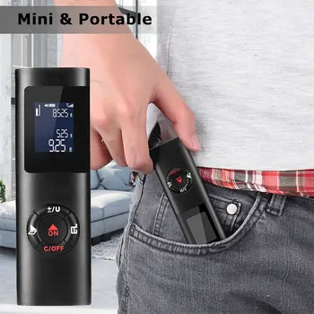 Laser Rangefinder 40m Digital Measuring Tool Diastimeter Measure Handheld Range Finder Accurate Black Construction Worker
Laser Rangefinder 40m Digital Measuring Tool Diastimeter Measure Handheld Range Finder Accurate Black Construction Worker