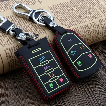 noctilucous Leather Car Key Case Ring For Cadillac SRX XT4 XT5 XT6 ATS CTS CT6 Button Remote Key Cover chains Auto Accessories 
noctilucous Leather Car Key Case Ring For Cadillac SRX XT4 XT5 XT6 ATS CTS CT6 Button Remote Key Cover chains Auto Accessories