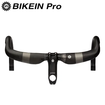 BIKEIN - Cycling Sports Road Bike Handlebar 400/420/440mm + Stem 80/90/100/110mm Full Carbon Fiber Matte Bicycle Parts 375g
BIKEIN - Cycling Sports Road Bike Handlebar 400/420/440mm + Stem 80/90/100/110mm Full Carbon Fiber Matte Bicycle Parts 375g