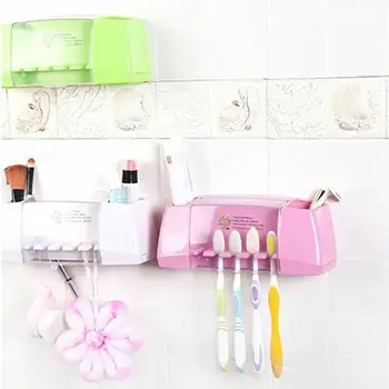 4 color multifunctional toothbrush holder storage box bathroom kitchen home wall shelf toiletries toothpaste storage box 
4 color multifunctional toothbrush holder storage box bathroom kitchen home wall shelf toiletries toothpaste storage box