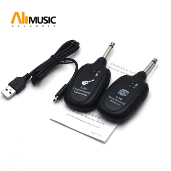 2.4G Wireless Guitar Transmitter Receiver System Built-in Rechargeable Battery 50M Transmission Range for Electric Guitar Bass
2.4G Wireless Guitar Transmitter Receiver System Built-in Rechargeable Battery 50M Transmission Range for Electric Guitar Bass