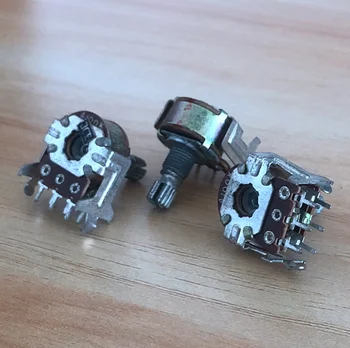 5pcs/lot 148 type amplifier volume tuning A100K*2 with bracket double potentiometer 6 feet handle length 15MM
5pcs/lot 148 type amplifier volume tuning A100K*2 with bracket double potentiometer 6 feet handle length 15MM