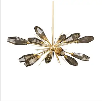 Modern simple creative glass chandelier dining hall lights Italian luxury personality model room Nordic living room light in the
Modern simple creative glass chandelier dining hall lights Italian luxury personality model room Nordic living room light in the