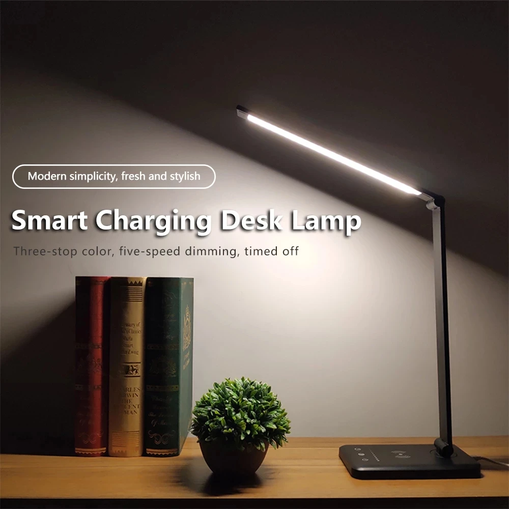 Dimmable Desk Table Lamps,with 5 Color Stepless,Wireless/USB Chargeable Eye Protection Reading Light Study Lamp 2000mah
Dimmable Desk Table Lamps,with 5 Color Stepless,Wireless/USB Chargeable Eye Protection Reading Light Study Lamp 2000mah