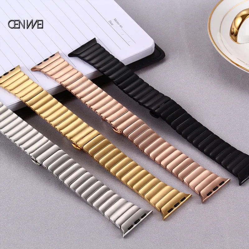 Metal Stainless Steel Link Strap for Apple Watch Band 38mm 42mm 40mm 44mm for IWatch 1 2 3 4 Watchband Buckle
Metal Stainless Steel Link Strap for Apple Watch Band 38mm 42mm 40mm 44mm for IWatch 1 2 3 4 Watchband Buckle