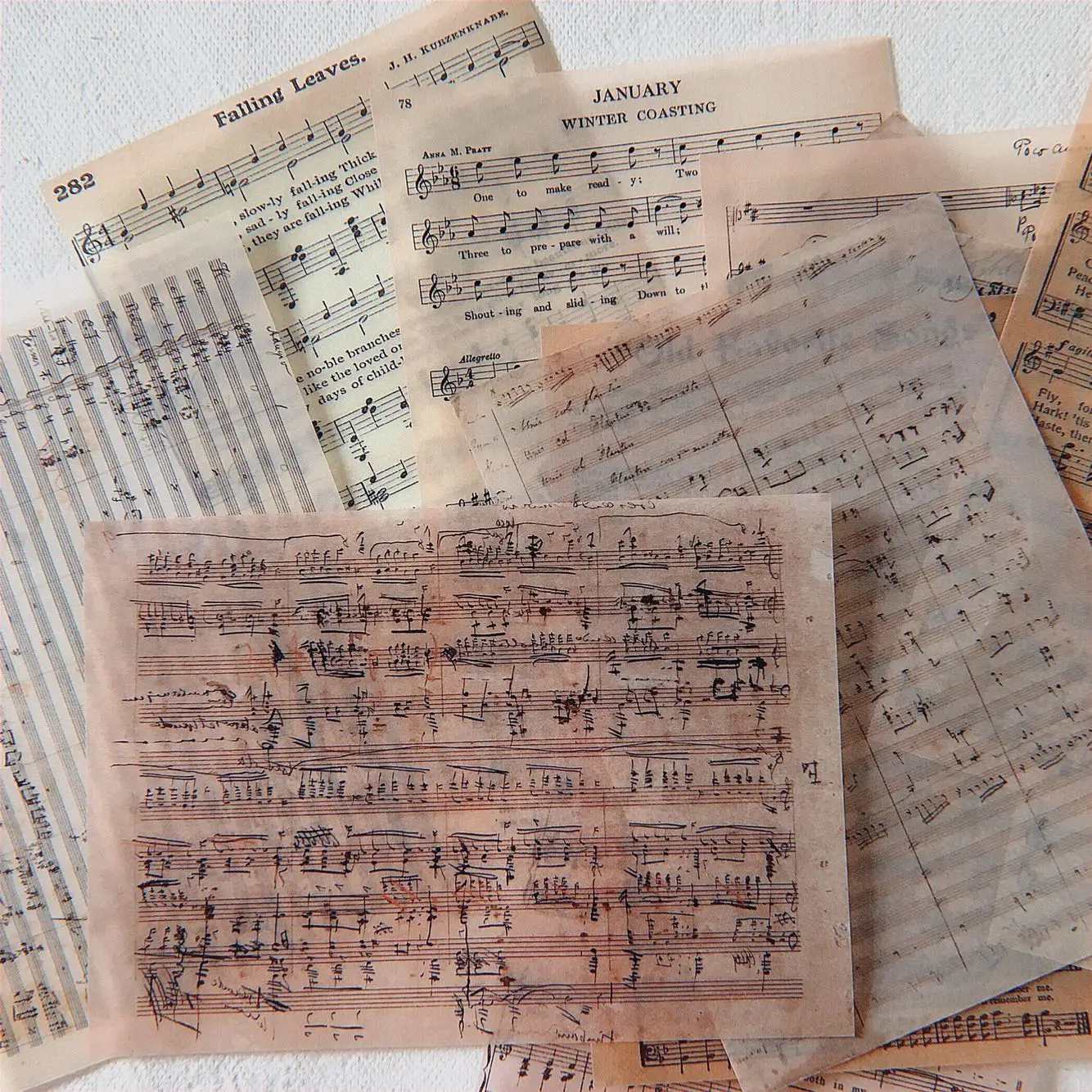 14pcs/pack Vintage Music Score Background Retro Material Translucent Paper Decorative Sticker DIY Scrapbooking Photo Label Album
14pcs/pack Vintage Music Score Background Retro Material Translucent Paper Decorative Sticker DIY Scrapbooking Photo Label Album