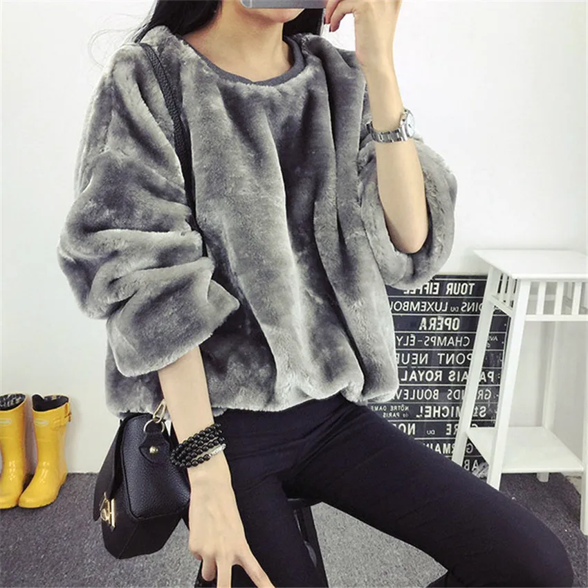 Gowyimmes Autumn Loose Women Thicken Gold Velvet Sweatshirts Long Sleeve Woman Hairy Jacket Pullover Winter Short Paragraph P535
Gowyimmes Autumn Loose Women Thicken Gold Velvet Sweatshirts Long Sleeve Woman Hairy Jacket Pullover Winter Short Paragraph P535