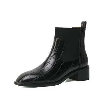2020 new Fashion Women Genuine Leather Knitting Ankle Boots Winter New High Heels Party Night Club Shoes Woman Chelsea Boots
2020 new Fashion Women Genuine Leather Knitting Ankle Boots Winter New High Heels Party Night Club Shoes Woman Chelsea Boots
